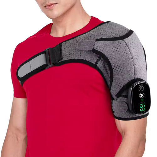 digital grey shoulder and arm massager