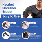 Heated shoulder brace