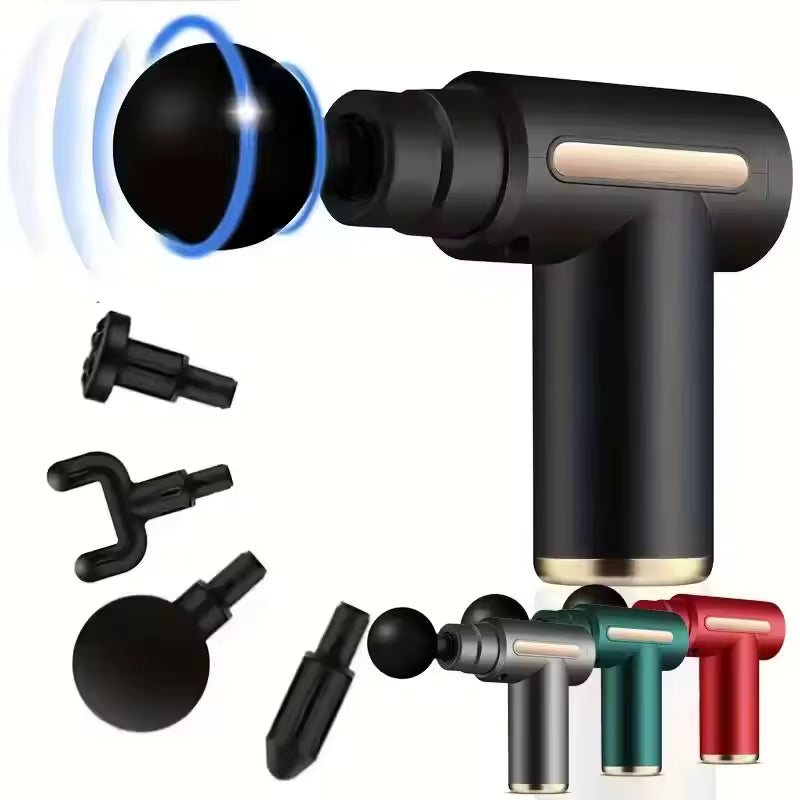 black messager gun with attachment v